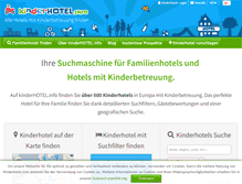 Tablet Screenshot of kinderhotel.info